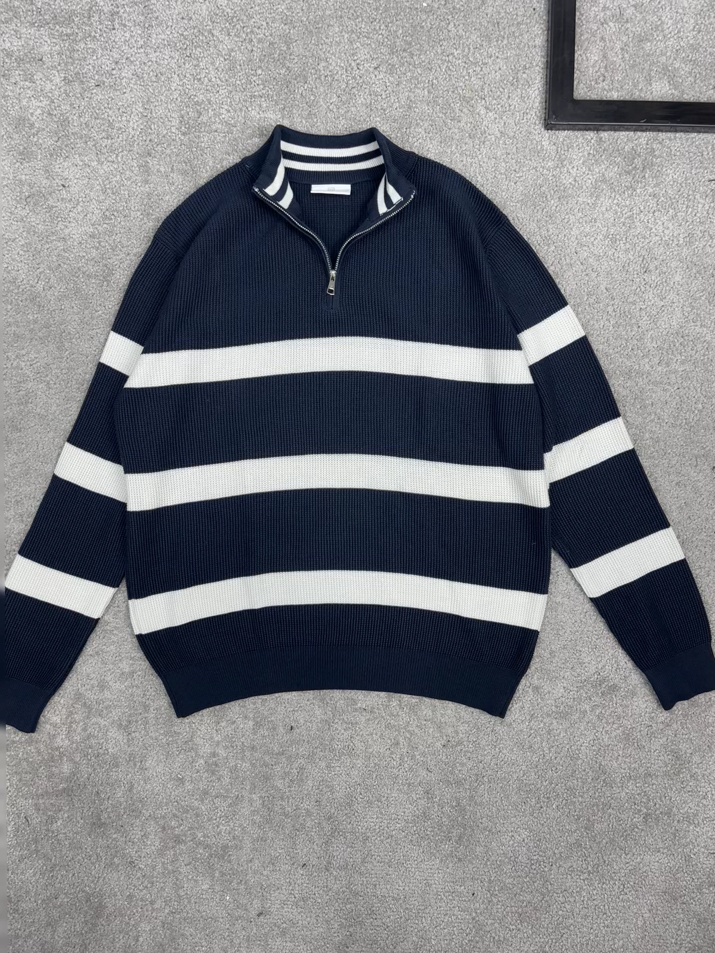 بلوز بافت مردانه نیم زیپ